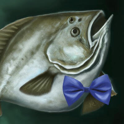 Bow Tied Halibut Logo